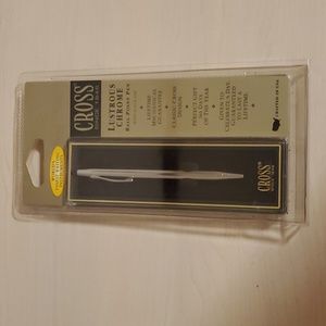 Cross Lustrous Chrome Ball-Point Pen with Black Ink